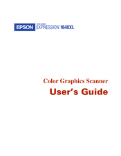 Epson Expression 1640XL User Manual