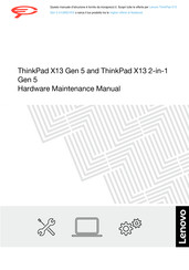 Lenovo ThinkPad X13 2-in-1 Gen 5 Hardware Maintenance Manual
