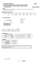 Murata LLA215R71E103MA14 Series Reference Sheet