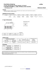 Murata LLA315R71A474MA14 Series Reference Sheet