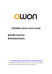 Owon ADS912A Quick Manual