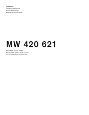 Gaggenau MW 420 621 Use And Care Manual