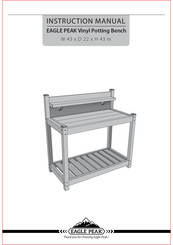 Eagle Peak Vinyl Potting Bench Instruction Manual
