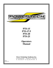 Power Tech Generators PTS-17.5 Operator's Manual