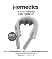 HoMedics PRO THERAPY ELITE NMS-377HJ Instruction Manual And  Warranty Information