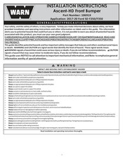 Warn 10691X Installation Instructions Manual