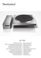 Technics SP-10R Operating Instructions Manual