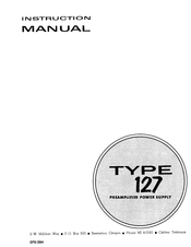 Tektronix 127 Instruction Manual