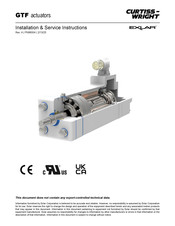 Curtiss-Wright Exlar GTF080 Installation & Service Instructions Manual