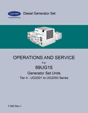 Carrier TRANSICOLD 69UG15 Operation And Service