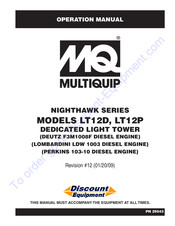 MULTIQUIP NIGHTHAWK LT 12P Operation Manual