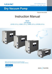Ulvac LS600-C Instruction Manual