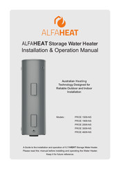 AlfaHeat PROE 2509-NS Installation & Operation Manual