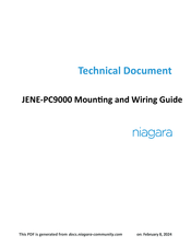 Niagara JENE-PC9000 Technical Document