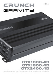 Audio Design CRUNCH GRAVITY GTX1000.4D User Manual