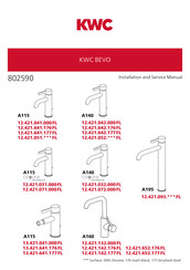 KWC BEVO A115 12.421.641.176FL Installation And Service Manual