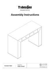 Tribesigns LITTLE TREE HOGA-JW1027 Assembly Instructions Manual