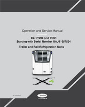 Carrier TRANSICOLD X4 7300 Operation And Service Manual