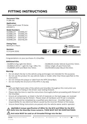 ARB SA330BL314 Fitting Instructions Manual
