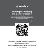 HoMedics UHE-PL125 Instruction Manual And  Warranty Information
