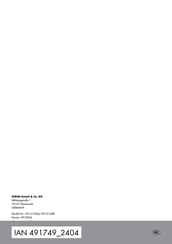 LIVARNO home HG12160A Short Manual