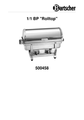 Bartscher Rolltop Original Instruction Manual