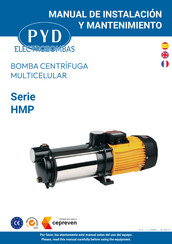PYD Electrobombas HMP Series Operating And Maintenance Manual