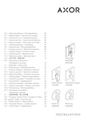 Axor Edge 46450 0 Series Instructions For Use/Assembly Instructions