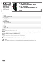 LOVATO ELECTRIC ADXTRTU Communications Manual