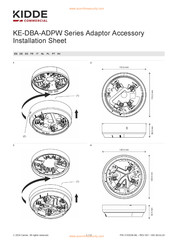 Kidde COMMERCIAL KE-DBA-ADPW-ZIT Installation Sheet