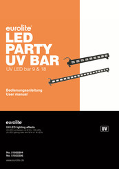 EuroLite LED PARty UV Bar 18 User Manual