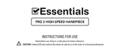 Essentials Pro 2SM Instructions For Use Manual
