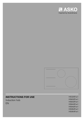 Asko HI5320F 1 Series Instructions For Use Manual