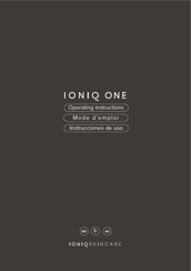 IONIQ Skincare IONIQ ONE Operating Instructions Manual