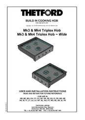 Thetford Mk4 Triplex Hob User And Installation Instructions Manual