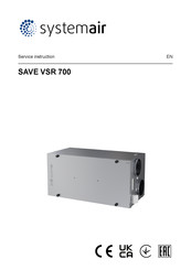 SystemAir SAVE VSR 700 Service Instruction