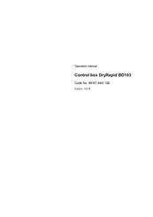 Big Dutchman BD103 Operation Manual