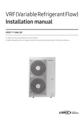 Samsung LENNOX VPD 6M-5P Series Installation Manual