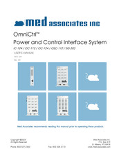 MED Associates OmniCtrl IC-124 User Manual