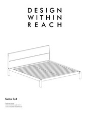 Design Within Reach Sumu Bed Assembly Instructions Manual