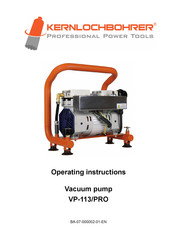 Kernlochbohrer VP-113/PRO Operating Instructions Manual