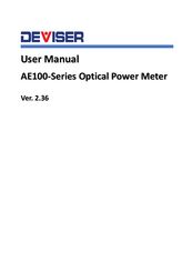 Deviser AE90 User Manual