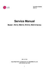 LG RD510 Series Service Manual