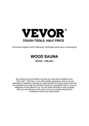 Vevor FRB-2M3 Manual