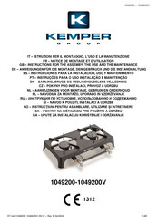 Kemper 1049200 Instructions For The Assembly