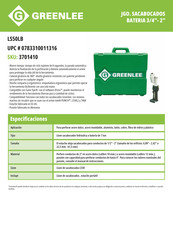 Greenlee LS50LB Instruction Manual