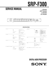 Sony SRP-F300 Service Manual