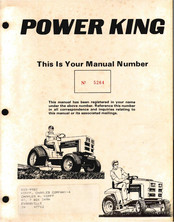 power King 1200 Series Manual