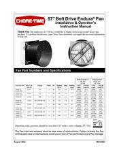 Chore-Time Endura 53464-52S Installation & Operator's Instruction Manual