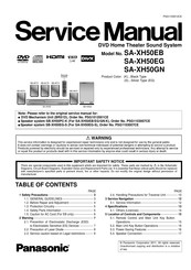 Panasonic SA-XH50EB Service Manual